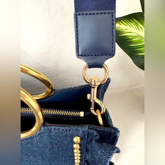 RARE Kate Spade, White Rock Road Denim Sam Satchel - Picture 13 of 16